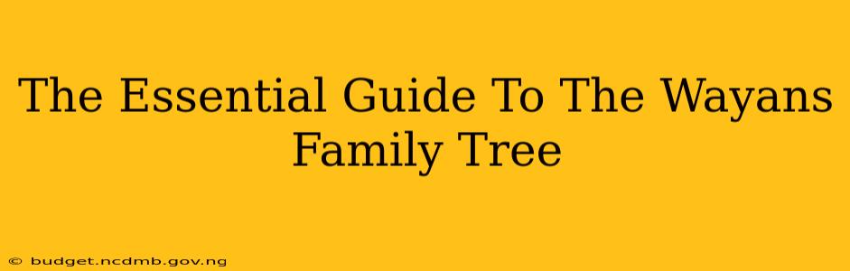The Essential Guide To The Wayans Family Tree