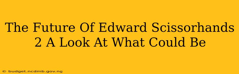 The Future Of Edward Scissorhands 2 A Look At What Could Be