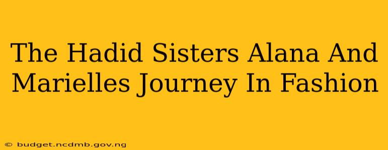 The Hadid Sisters Alana And Marielles Journey In Fashion