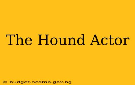 The Hound Actor