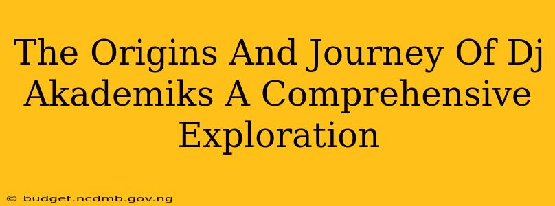 The Origins And Journey Of Dj Akademiks A Comprehensive Exploration