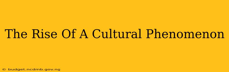 The Rise Of A Cultural Phenomenon