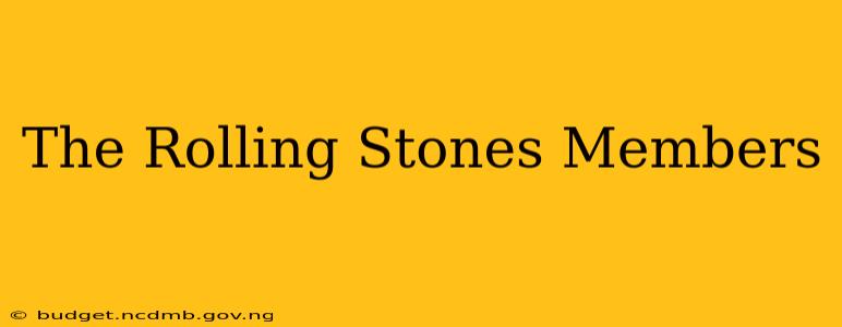 The Rolling Stones Members