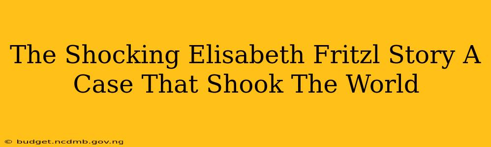 The Shocking Elisabeth Fritzl Story A Case That Shook The World