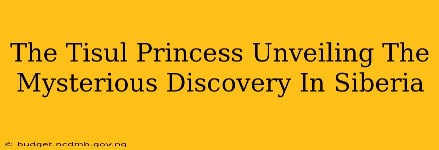 The Tisul Princess Unveiling The Mysterious Discovery In Siberia
