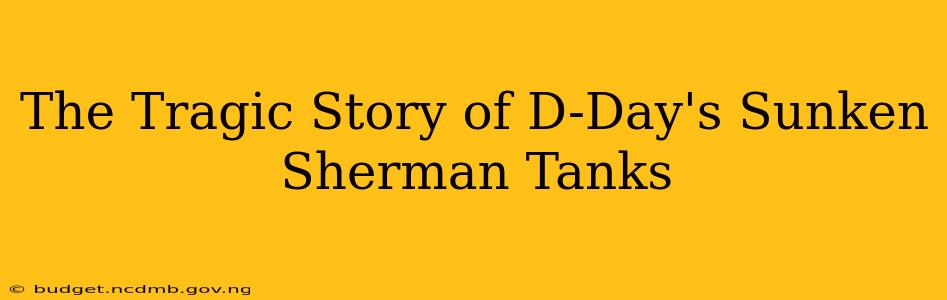 The Tragic Story of D-Day's Sunken Sherman Tanks