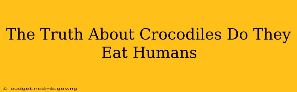 The Truth About Crocodiles Do They Eat Humans
