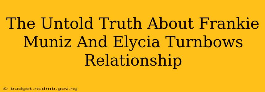 The Untold Truth About Frankie Muniz And Elycia Turnbows Relationship