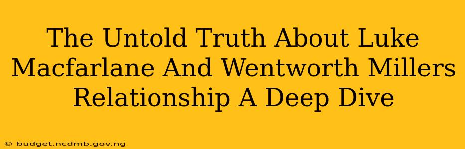 The Untold Truth About Luke Macfarlane And Wentworth Millers Relationship A Deep Dive