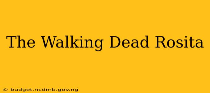 The Walking Dead Rosita