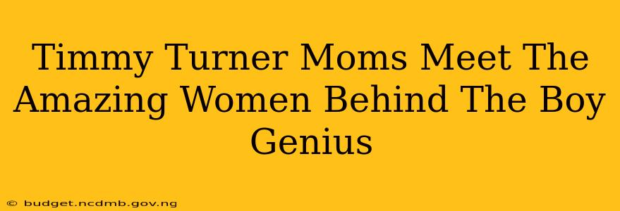 Timmy Turner Moms Meet The Amazing Women Behind The Boy Genius