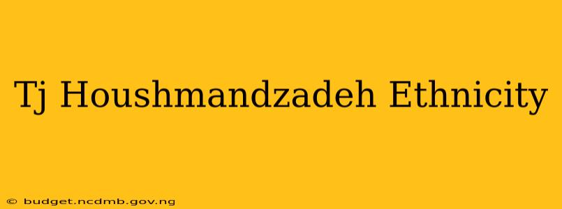Tj Houshmandzadeh Ethnicity