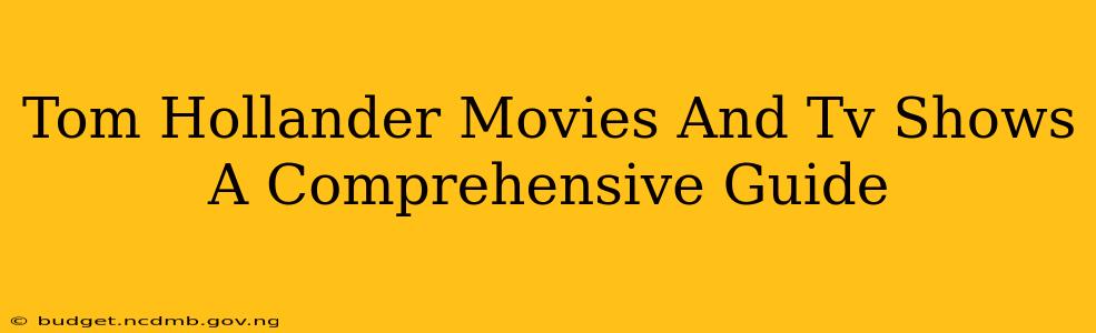 Tom Hollander Movies And Tv Shows A Comprehensive Guide
