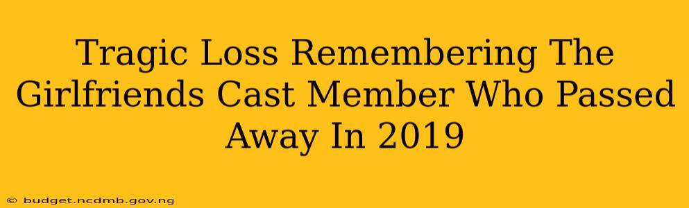 Tragic Loss Remembering The Girlfriends Cast Member Who Passed Away In 2019