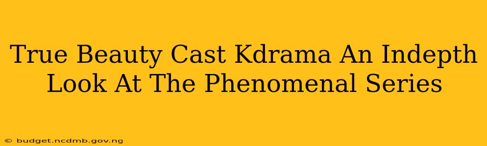 True Beauty Cast Kdrama An Indepth Look At The Phenomenal Series