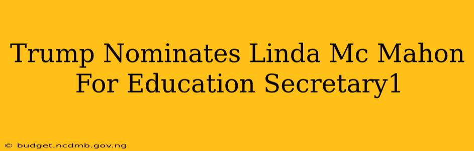 Trump Nominates Linda Mc Mahon For Education Secretary1
