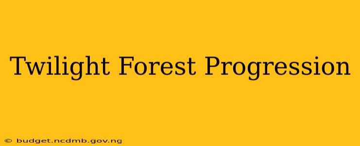 Twilight Forest Progression