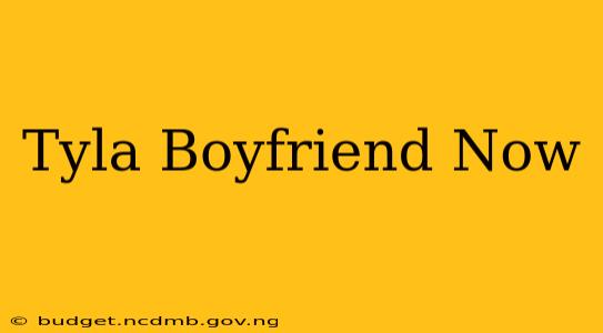 Tyla Boyfriend Now