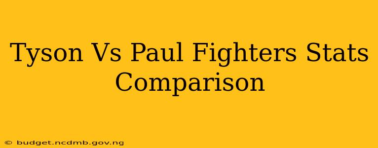 Tyson Vs Paul Fighters Stats Comparison
