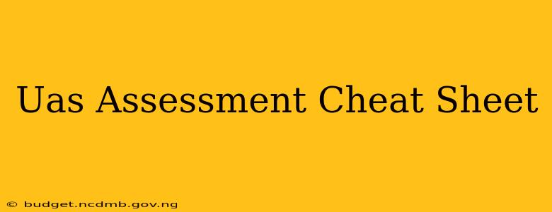 Uas Assessment Cheat Sheet