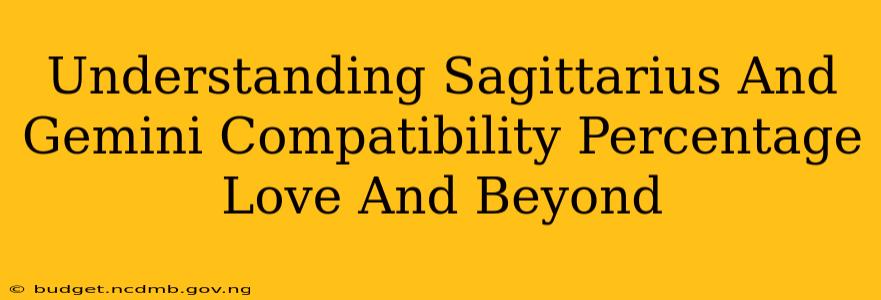 Understanding Sagittarius And Gemini Compatibility Percentage Love And Beyond