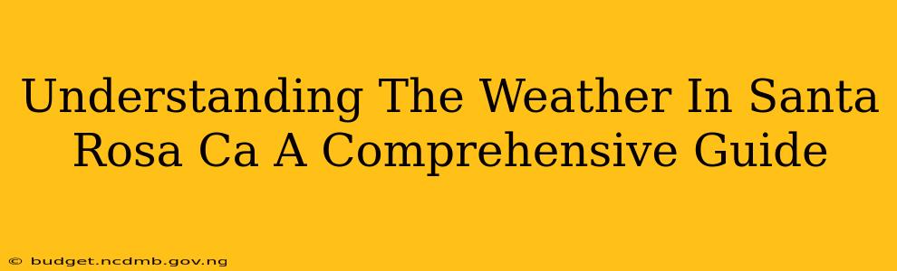 Understanding The Weather In Santa Rosa Ca A Comprehensive Guide