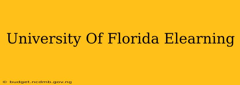 University Of Florida Elearning