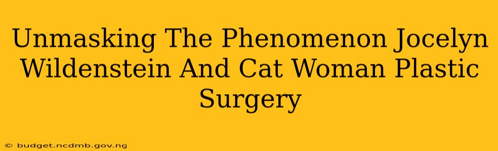 Unmasking The Phenomenon Jocelyn Wildenstein And Cat Woman Plastic Surgery