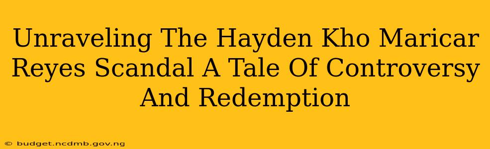 Unraveling The Hayden Kho Maricar Reyes Scandal A Tale Of Controversy And Redemption