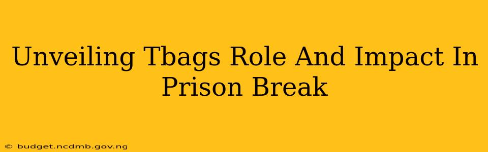 Unveiling Tbags Role And Impact In Prison Break