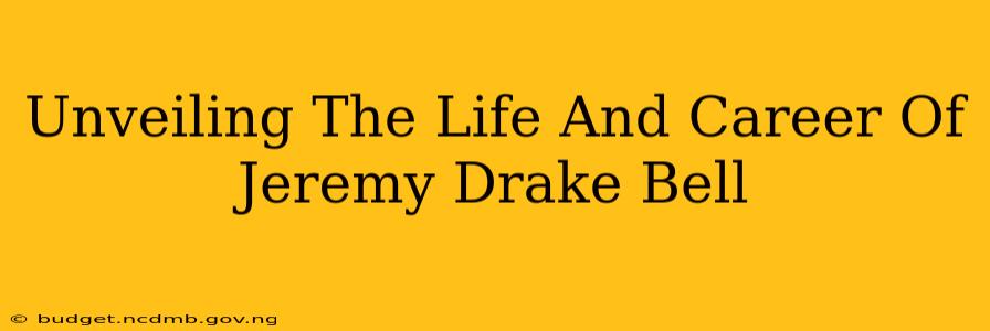 Unveiling The Life And Career Of Jeremy Drake Bell