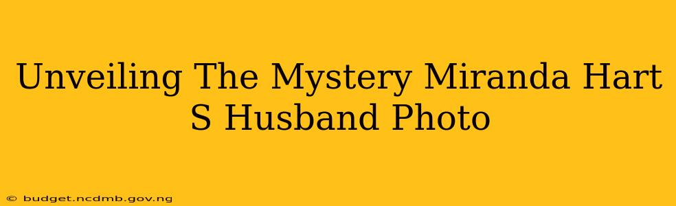 Unveiling The Mystery Miranda Hart S Husband Photo