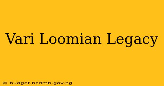 Vari Loomian Legacy