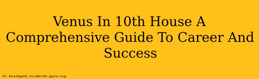 Venus In 10th House A Comprehensive Guide To Career And Success