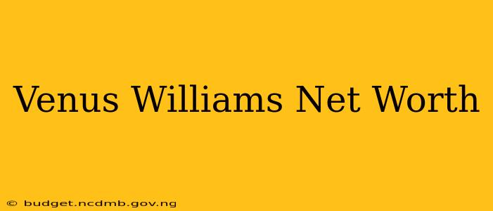 Venus Williams Net Worth
