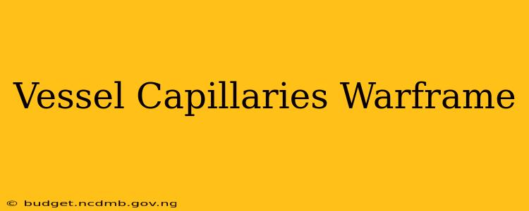 Vessel Capillaries Warframe