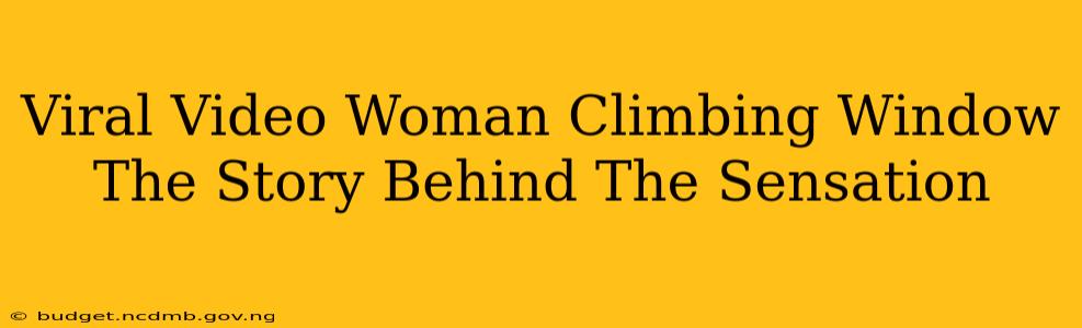Viral Video Woman Climbing Window The Story Behind The Sensation