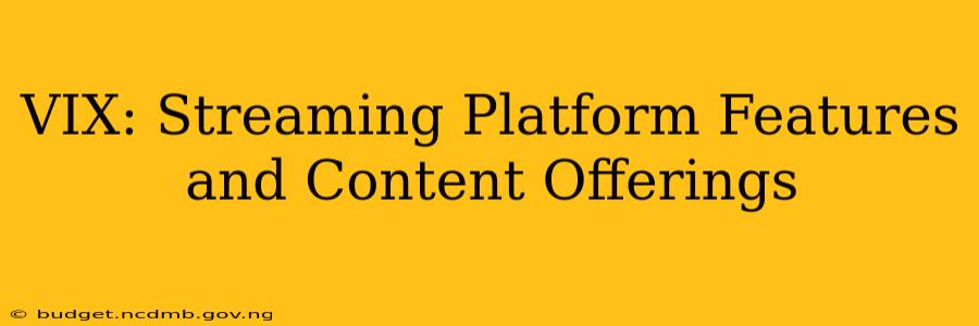 VIX: Streaming Platform Features and Content Offerings