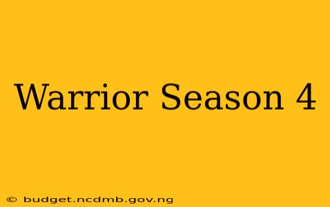 Warrior Season 4