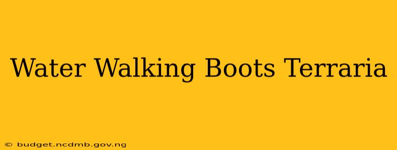 Water Walking Boots Terraria