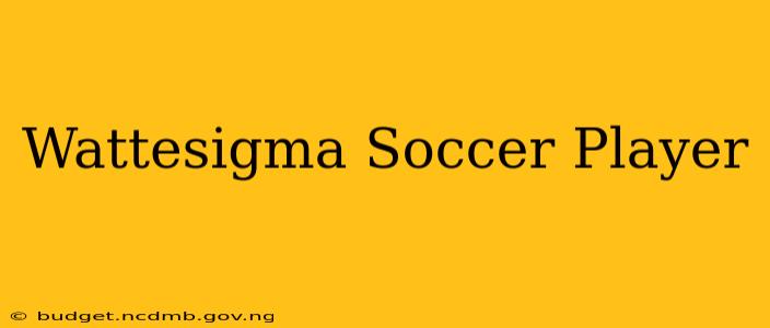 Wattesigma Soccer Player
