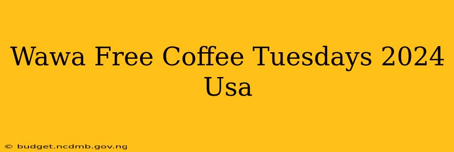 Wawa Free Coffee Tuesdays 2024 Usa