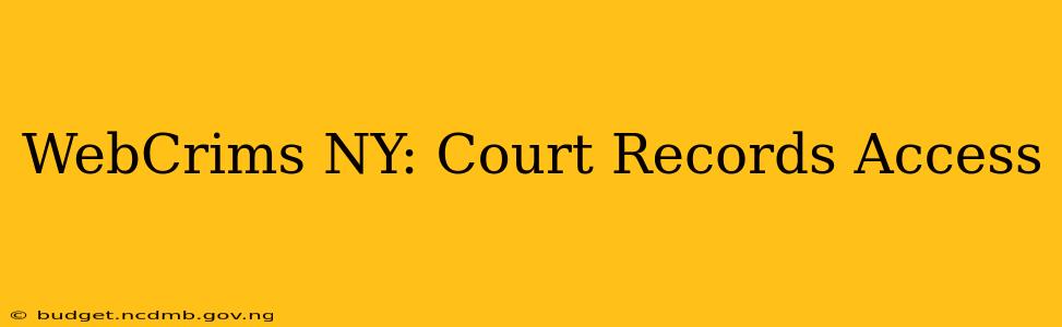 WebCrims NY: Court Records Access