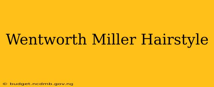Wentworth Miller Hairstyle