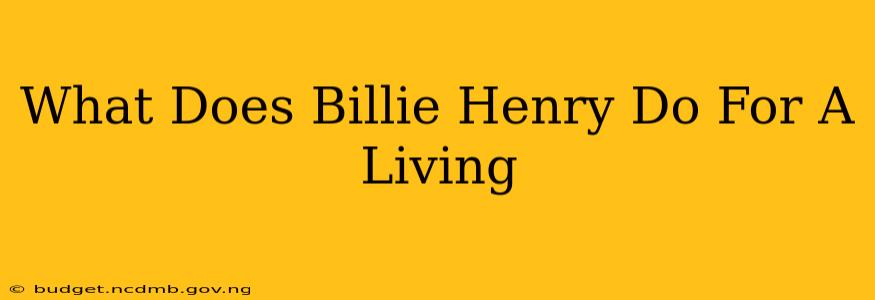 What Does Billie Henry Do For A Living
