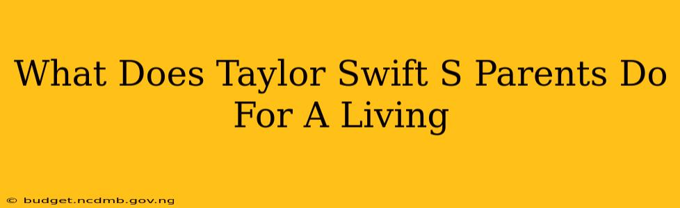 What Does Taylor Swift S Parents Do For A Living