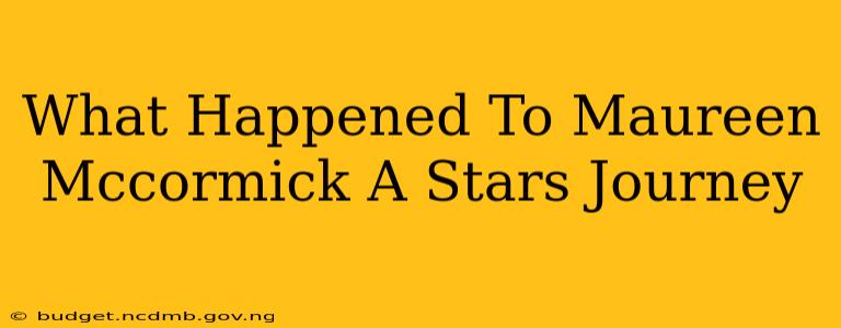What Happened To Maureen Mccormick A Stars Journey