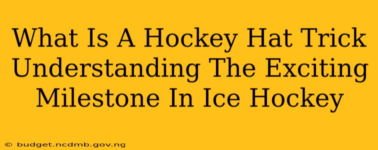 What Is A Hockey Hat Trick Understanding The Exciting Milestone In Ice Hockey