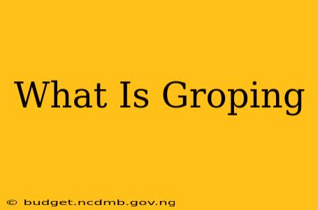 What Is Groping