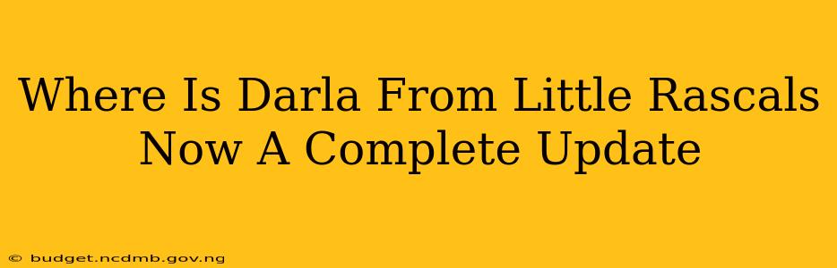 Where Is Darla From Little Rascals Now A Complete Update